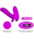 PRETTY LOVE - MASAJEADOR & VIBRADOR 12 VIBRACIONES CONTROL REMOTO MORADO