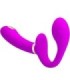 PRETTY LOVE - THUNDERBIRD VIBRADOR DOBLE STRAP-ON CONTROL REMOTO MORADO