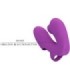 PRETTY LOVE - ATHENA VIBRADOR DE DEDO CON ESTIMULADOR CLÍTORIS MORADO