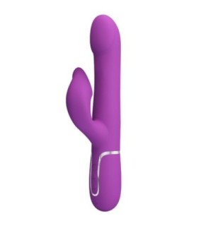 PRETTY LOVE - VIBRADOR & ESTIMULADOR MULTIFUNCIÓN 4 EN 1 MORADO