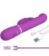 PRETTY LOVE - COALE VIBRADOR RABBIT MULTIFUNCIÓN 4 EN 1 MORADO