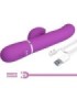 PRETTY LOVE - PERLITA VIBRADOR RABBIT MULTIFUNCIÓN 3 EN 1 MORADO
