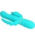 PRETTY LOVE - CAMMY TRIPLE VIBRADOR RABBIT MULTIFUNCIÓN 4 EN 1 AZUL