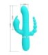 PRETTY LOVE - CAMMY TRIPLE VIBRADOR RABBIT MULTIFUNCIÓN 4 EN 1 AZUL