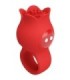 PRETTY LOVE - JAE VIBRADOR DE DEDO FORMA DE ROSA 10 VIBRACIONES ROJO