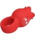 PRETTY LOVE - JAE VIBRADOR DE DEDO FORMA DE ROSA 10 VIBRACIONES ROJO