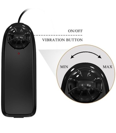 BAILE - BAHAMUT VIBRADOR REALÍSTICO 21.8 CM NATURAL CONTROL REMOTO