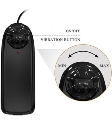 BAILE - CATOBLEPAS VIBRADOR REALÍSTICO 20.6 CM NATURAL CONTROL REMOTO