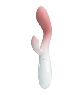 PRETTY LOVE - BRIGHTY VIBRADOR PUNTO G + ESTIMULADOR CLÍTORIS 30 VIBRACIONES ROSA