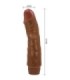 BAILE - JEFF VIBRADOR REALÍSTICO 19.5 CM MULATO