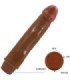 BAILE - DWARF VIBRADOR REALÍSTICO 21 CM MULATO