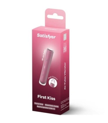 SATISFYER - FIRST KISS ESTIMULADOR CLÍTORIS POR ONDAS GRANATE