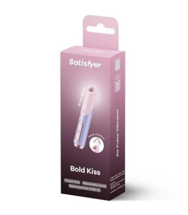 SATISFYER - BOLD KISS ESTIMULADOR CLÍTORIS POR ONDAS ROSA / VIOLETA