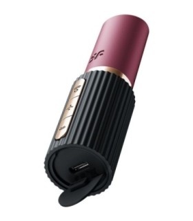 SATISFYER - PRO 2 KISS ESTIMULADOR CLÍTORIS POR ONDAS GRANATE / NEGRO