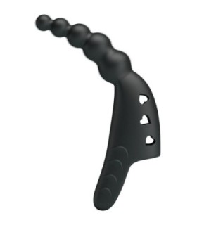 PRETTY LOVE - JORDIN VIBRADOR DE DEDO 10 VIBRACIONES NEGRO