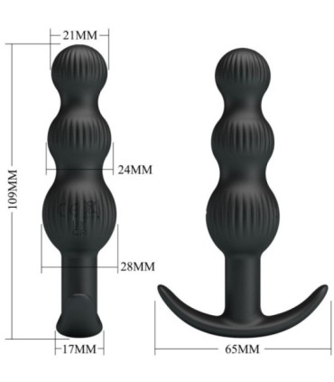 PRETTY LOVE - SIDNEY VIBRADOR ANAL 10 VIBRACIONES NEGRO