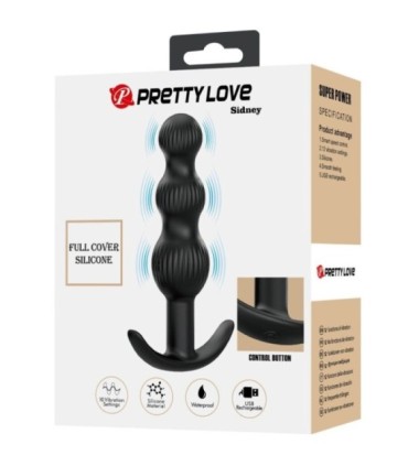 PRETTY LOVE - SIDNEY VIBRADOR ANAL 10 VIBRACIONES NEGRO