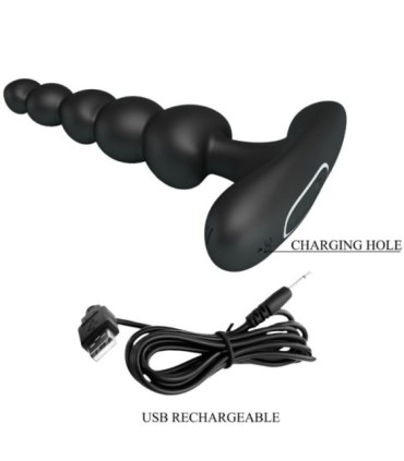 PRETTY LOVE - CORBAN VIBRADOR ANAL 10 VIBRACIONES NEGRO
