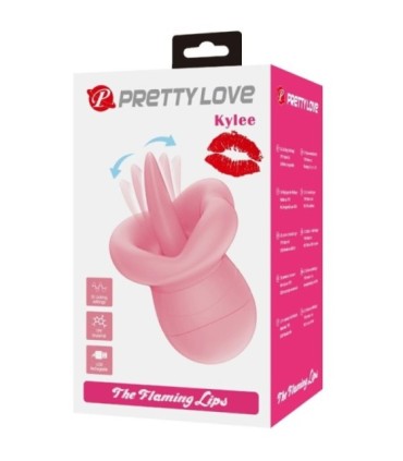 PRETTY LOVE - KYLEE LENGUA ESTIMULADORA CLÍTORIS 10 VIBRACIONES ROSA NUDE