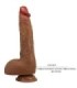 BAILE - BEAUTIFUL WILKS VIBRADOR REALÍSTICO DE 5 CONFIGURACIONES 25 CM MULATO
