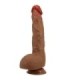 BAILE - BEAUTIFUL WILKS VIBRADOR REALÍSTICO DE 5 CONFIGURACIONES 25 CM MULATO