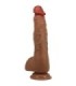 BAILE - BEAUTIFUL WILKS VIBRADOR REALÍSTICO DE 5 CONFIGURACIONES 25 CM MULATO