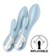 SATISFYER - AIR PUMP BUNNY 1 VIBRADOR INFLABLE RABBIT AZUL