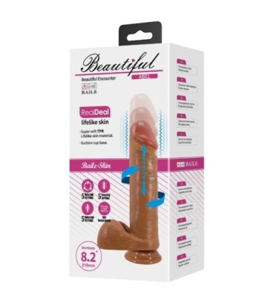 BAILE - ABEL DILDO REALÍSTICO 21 CM MULATO