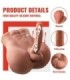 XISE - BERTLETT DILDO ASS MASTURBADOR DILDO Y ANO REALÍSTICO POSICIÓN FRONTAL CON THRUSTING 18 CM
