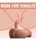XISE - BERTLETT DILDO ASS MASTURBADOR DILDO Y ANO REALÍSTICO POSICIÓN FRONTAL CON THRUSTING 18 CM