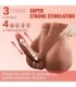 XISE - BERTLETT DILDO ASS MASTURBADOR DILDO Y ANO REALÍSTICO POSICIÓN FRONTAL CON THRUSTING 18 CM