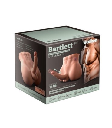 XISE - BERTLETT DILDO ASS MASTURBADOR DILDO Y ANO REALÍSTICO POSICIÓN FRONTAL CON THRUSTING 18 CM