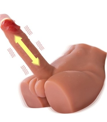XISE - PEEL DILDO ASS MASTURBADOR DILDO REALÍSTICO POSICIÓN FRONTAL CON THRUSTING 17,5 CM