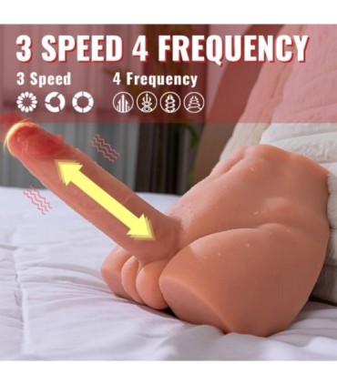 XISE - PEEL DILDO ASS MASTURBADOR DILDO REALÍSTICO POSICIÓN FRONTAL CON THRUSTING 17,5 CM