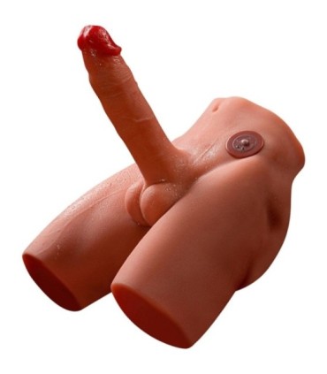 XISE - JASON MASTURBADOR DILDO REALÍSTICO CON THRUSTING Y VIBRACIÓN 17 CM