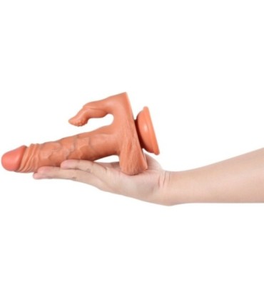 SHEQU - JULIAN DILDO Y ESTIMULADOR DE CLÍTORIS CON VIBRACIÓN Y CONTROL REMOTO 16 CM