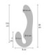 XOCOON - STRAPLESS STRAP-ON VIBRADOR 2 EN 1 CON CONTROL REMOTO MORADO