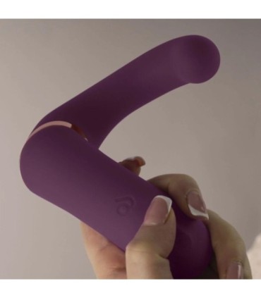 ROCKS- OFF - GEMINI VIBRADOR DUAL PUNTO G Y ESTIMULADOR CLÍTORIS MORADO