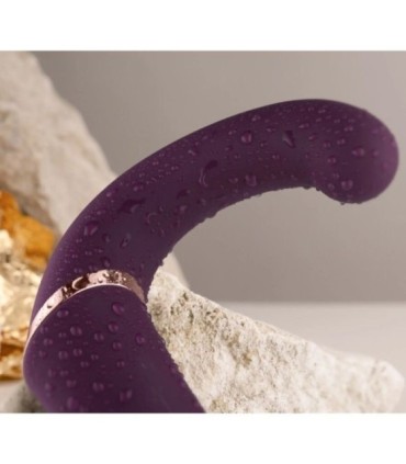 ROCKS- OFF - GEMINI VIBRADOR DUAL PUNTO G Y ESTIMULADOR CLÍTORIS MORADO