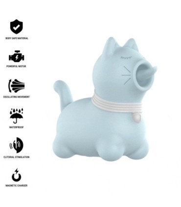 INTENSE - DUCHESS ESTIMULADOR CON LENGUA ROTATIVA 360º AZUL