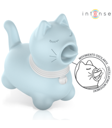 INTENSE - DUCHESS ESTIMULADOR CON LENGUA ROTATIVA 360º AZUL