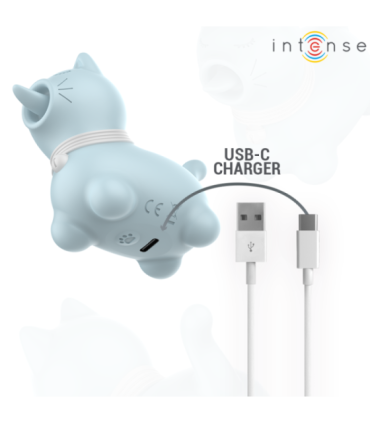 INTENSE - DUCHESS ESTIMULADOR CON LENGUA ROTATIVA 360º AZUL