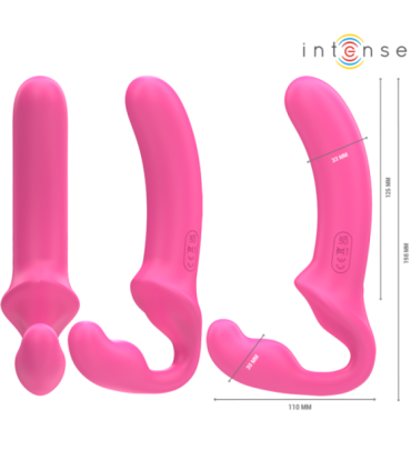 INTENSE - AMY VIBRADOR DOBLE 20 CM ROSA CONTROL REMOTO