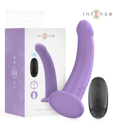 INTENSE - EDDIE VIBRADOR 17,5 CM 10 VIBRACIONES MORADO CONTROL REMOTO