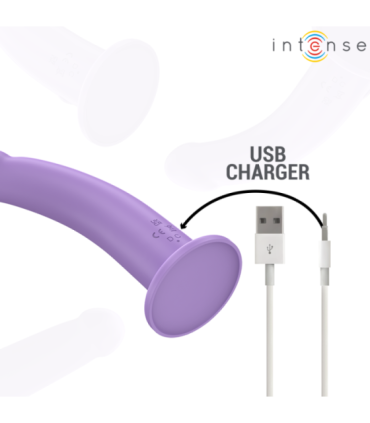 INTENSE - EDDIE VIBRADOR 17,5 CM 10 VIBRACIONES MORADO CONTROL REMOTO