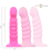 INTENSE - CINDY VIBRADOR TALLA L DISEÑO EN ESPIRAL 10 VIBRACIONES ROSA CONTROL REMOTO