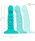 INTENSE - BUFFY VIBRADOR TALLA S DISEÑO EN ESPIRAL 10 VIBRACIONES AZUL CONTROL REMOTO