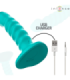 INTENSE - BUFFY VIBRADOR TALLA S DISEÑO EN ESPIRAL 10 VIBRACIONES AZUL CONTROL REMOTO