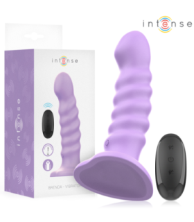 INTENSE - BRENDA VIBRADOR TALLA M DISEÑO EN ESPIRAL 10 VIBRACIONES MORADO CONTROL REMOTO