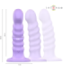 INTENSE - BRENDA VIBRADOR TALLA M DISEÑO EN ESPIRAL 10 VIBRACIONES MORADO CONTROL REMOTO